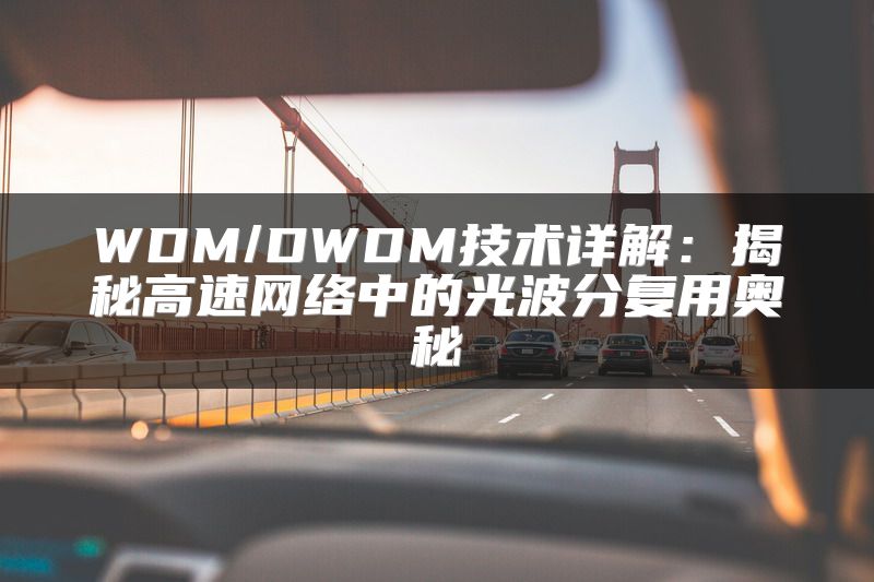 WDM/DWDM技术详解：揭秘高速网络中的光波分复用奥秘