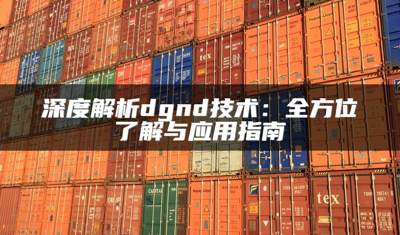 深度解析dgnd技术：全方位了解与应用指南