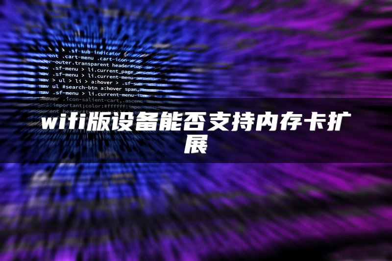 wifi版设备能否支持内存卡扩展