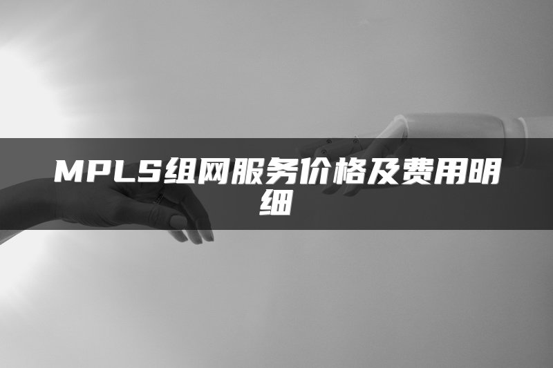 MPLS组网服务价格及费用明细